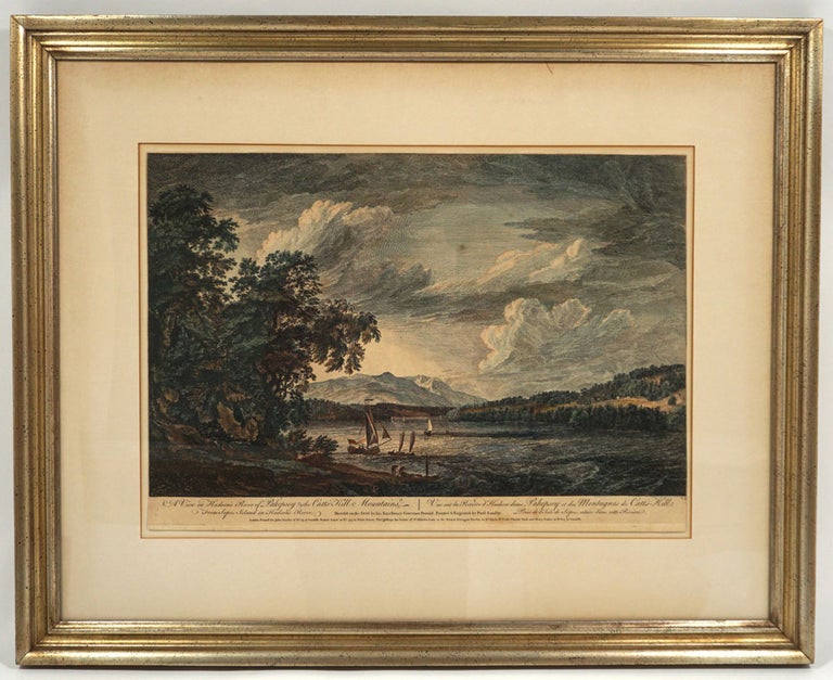 Item #27857 A View in Hudson's River of Pakepsey & the Catts-kill Mountains, from Sopos Island in Hudson's River. Thomas Pownal, NY Poughkeepsie.
