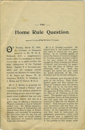 The Home Rule Question.