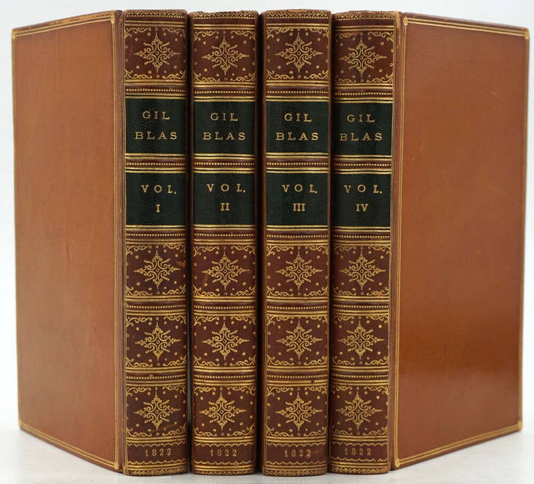 Item #27924 The Adventures of Gil Blas of Santillane. Fine Binding. Alain Rene Le Sage.
