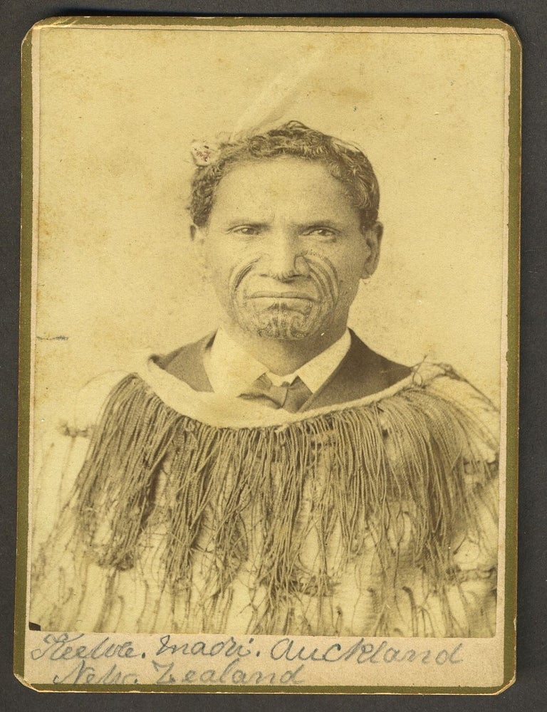 Item #27936 Keewee Maori: Auckland New Zealand. Carte de visite. Maori, New Zealand, Charles Eisenmann.