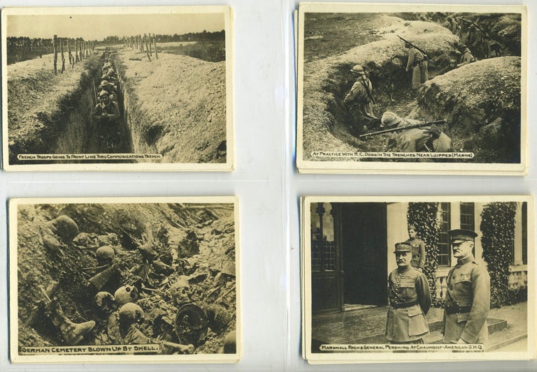 Item #27954 W.W.I French/US Propaganda photos, 16 studio photographs. WWI, Military Propaganda.