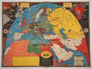 Item #27955 W.W.II Events War Map. WWII, Map