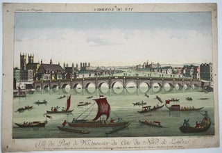 Item #27965 Vue du Pont de Westminster du Côté du Nord de Londres. Collection des Prospects. ...
