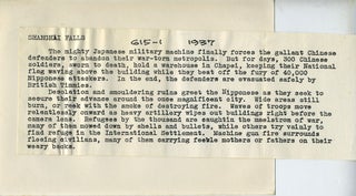 An Archive of mostly United States Consular Papers during the Japanese invasion of China.