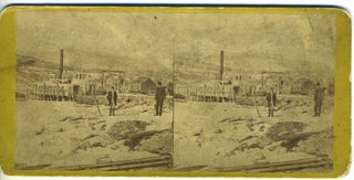 Item #27984 Ice Blockade. Garrisons [Garrison NY; West Point; Hudson River; Winter]. Stereoview,...