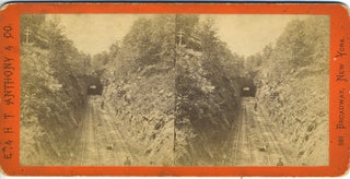 Item #27985 Cut and Tunnel between Garrisons and Cold Spring. Stereoview, Garrison NY, E., H T....