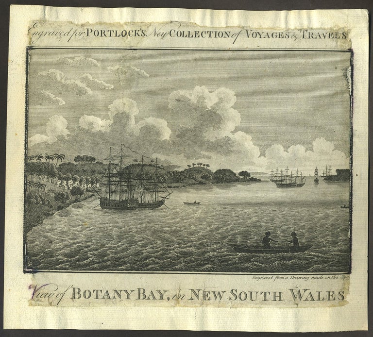 Item #27997 View of Botany Bay in New South Wales / engraved from a drawing made on the spot. William Henry Portlock.