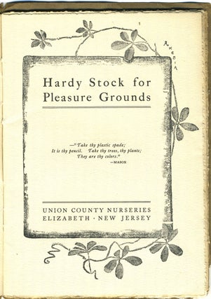 Hardy Stock for Pleasure Grounds.