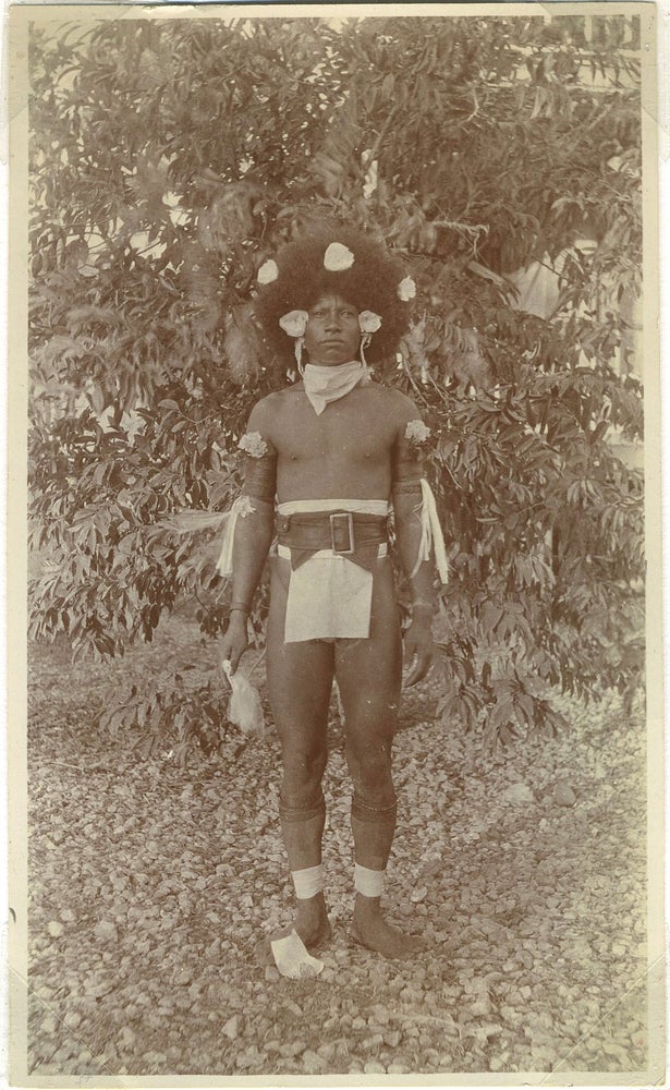 Item #28042 Samoan Native men, photographs. Photograph, Samoa.