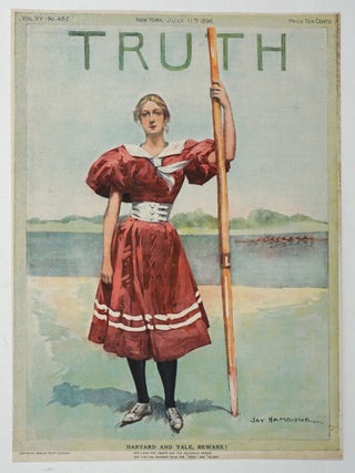 Item #28209 Woman with an Oar, cover art in Truth magazine, Vol. XV, No. 482. Rowing, Women