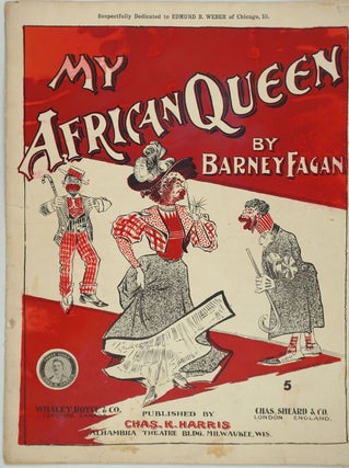 Item #28240 My African Queen, sheet music. Music, Racism