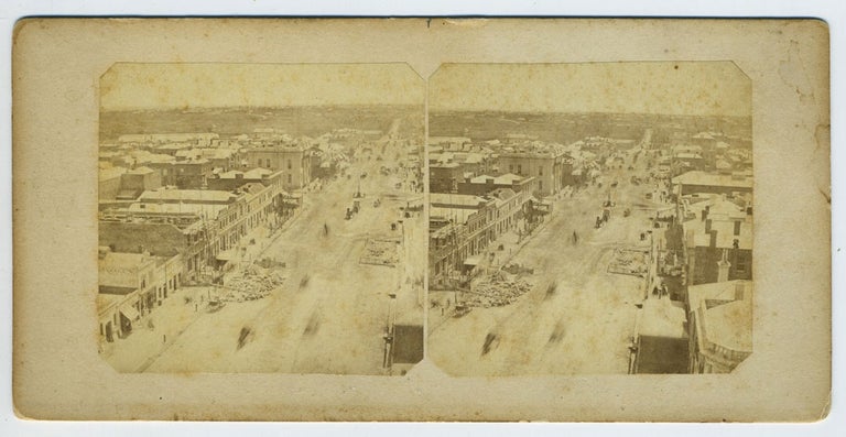 Item #28246 King William Street Adelaide - Stereoscopic view. South Australia Adelaide, Photograph.