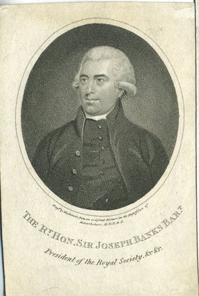 Item #28254 Portraits of Joseph Banks, Botanist, Explorer - collection of 9 engravings. Joseph Banks