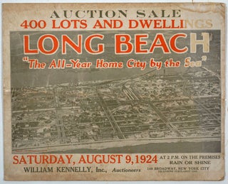 Item #28262 Long Beach "The All-Year Home City by the Sea", sub division map. Long Island, Map