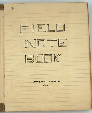 Item #28295 [Geography - Leaving] Field Note Book for Leaving Exam, PLC Melbourne. Manuscript,...