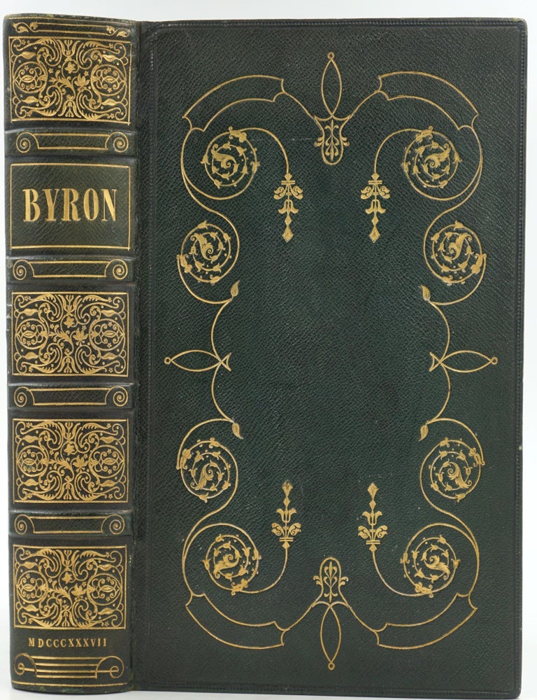Item #28326 The Works of Lord Byron. Complete in One Volume. Lord Byron, Fine Binding.