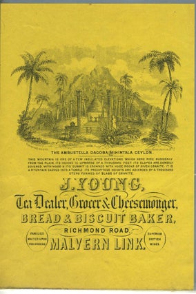 Item #28391 J. Young, Tea Dealer, Grocer & Cheesemonger, (Richmond Road, Malvern Link), handbill....