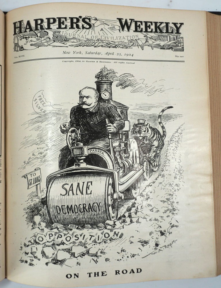 Item #28398 Harper's Weekly, Vol. XLVIII, Half year volume Russo-Japanese War. Japan, Russia, War.