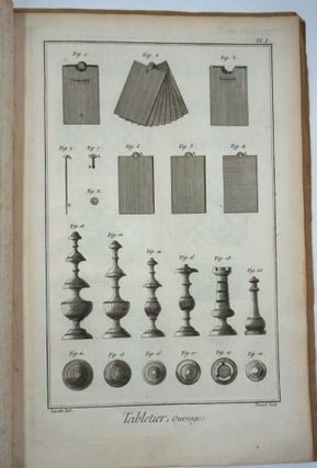 Item #28430 Tabletop Chess and Backgammon pieces, from The Encyclopedia of Diderot & d'Alembert....
