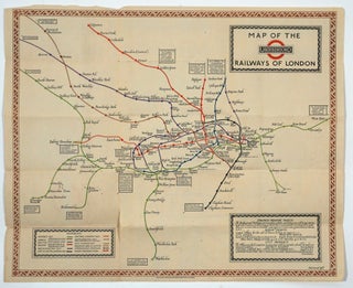 Item #28437 Underground: What to See and How to Travel: Map of the Electric Railways of London....