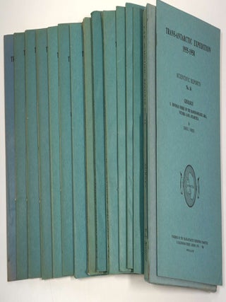 Trans-Antarctic Expedition 1955-1958. 16 Volumes of Scientific Reports & Maps, COMPLETE SET.