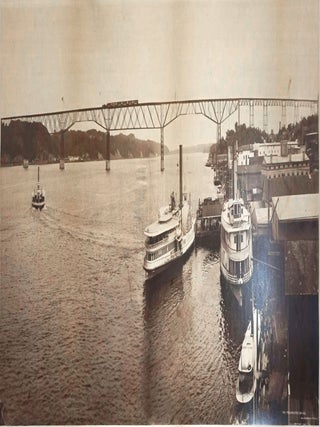 Poughkeepsie Bridge, Double Mammoth Photograph, with ephemera. W. Jackson, illiam, enry.