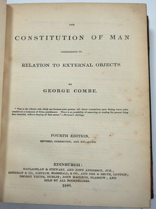 A Treatise on Man and the Development of His Faculties.