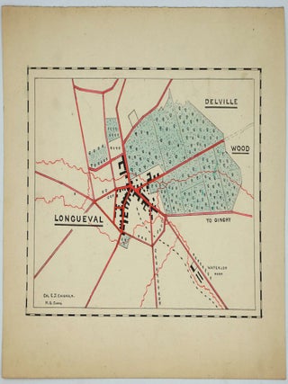 "Uncle John's War", 3 manuscript maps of WWI French battle sites.