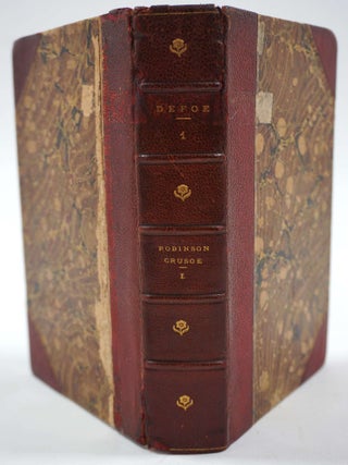 Romances and Narratives by Daniel Defoe in 16 volumes.