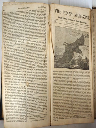 West Point graduate's copy of the Penny Magazine of the Society for the Diffusion of Useful Knowledge, 1st volume of the NY edition .