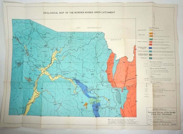 Item #29317 New South Wales Department of Mines, Maps for Technical Reports Volume 8 1960. Mining, Maps.