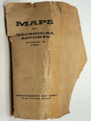New South Wales Department of Mines, Maps for Technical Reports Volume 8 1960.