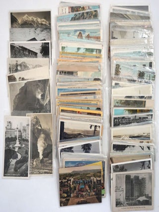 Item #29451 California postcard collection of 222 cards, 61 RPPC, etc. California, Postcards