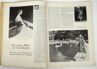 Issue devoted to Anna Pavlowa in The Dance Magazine, August 1931.
