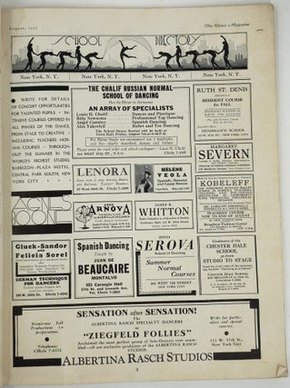 Issue devoted to Anna Pavlowa in The Dance Magazine, August 1931.