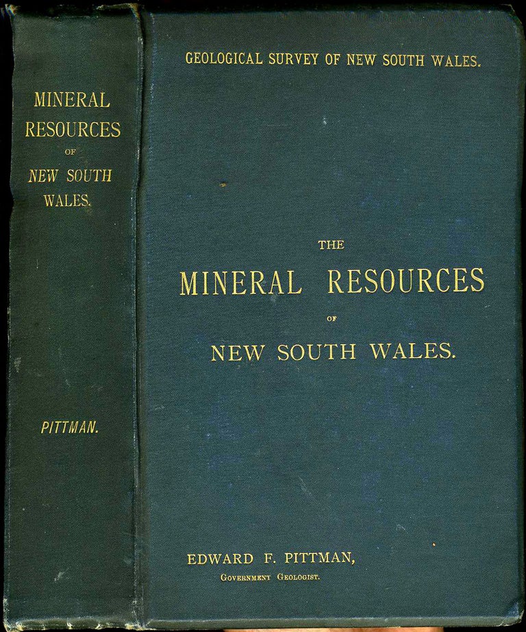 Item #3708 Mineral Resources of New South Wales. Edward F. Pittman.