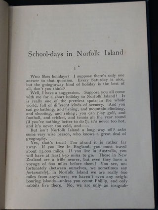 School-days In Norfolk Island.