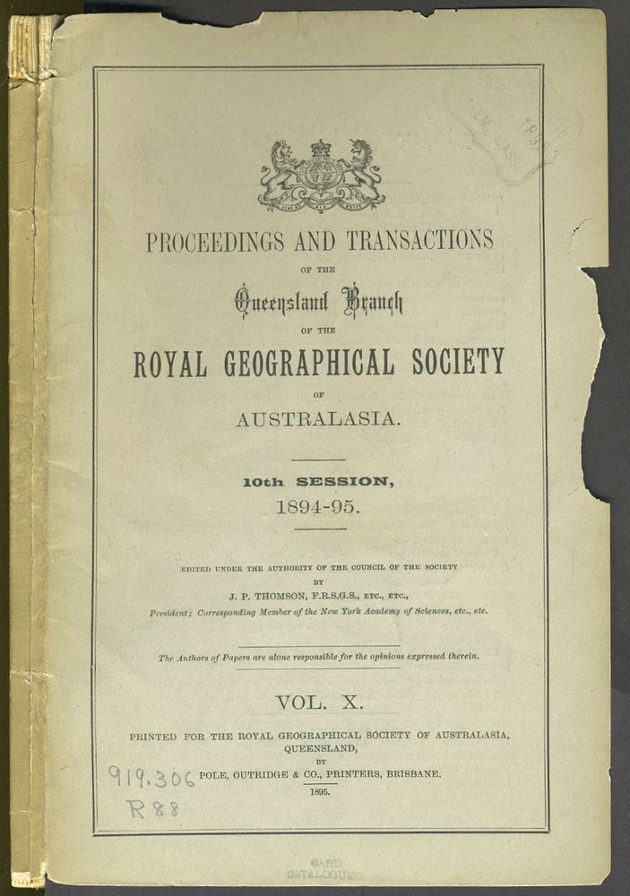 Item #3823 Aboriginal Rock Pictures of Australia. R. H. Mathews, J. P. Thomson.