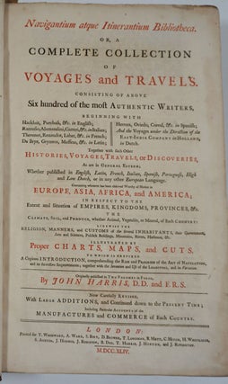 Item #5246 Navigantium atque Itinerantium Bibliotheca or a Complete Collection of Voyages &...