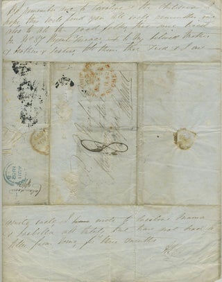Autograph letter from Mr. H. Easton, Billa Billa, near Callandoon to Robert Andrew Macfie, discussing Darling Downs gold discoveries and importance of the aboriginal work force.