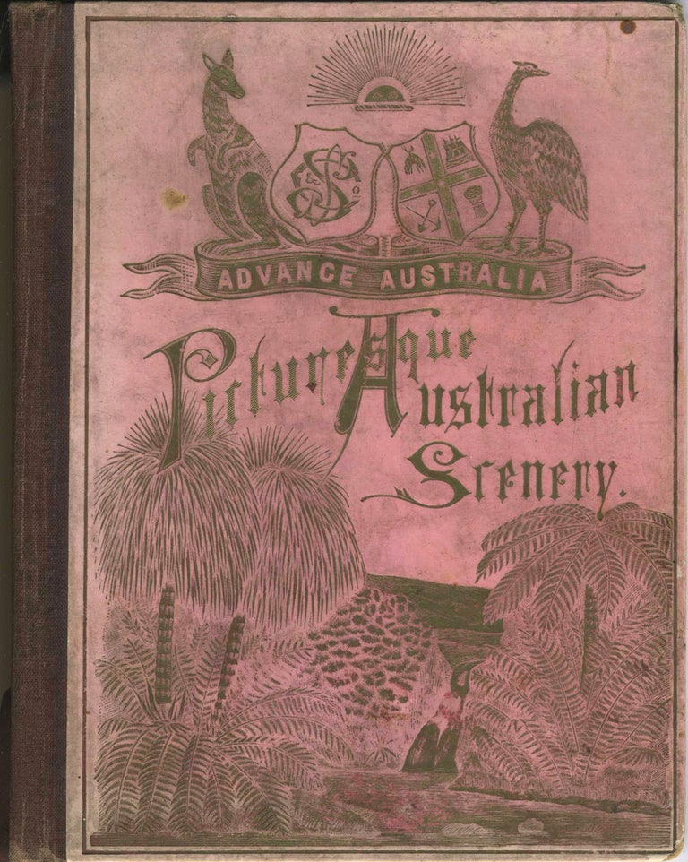 Item #5640 Picturesque Australian Scenery photogravure booklet.