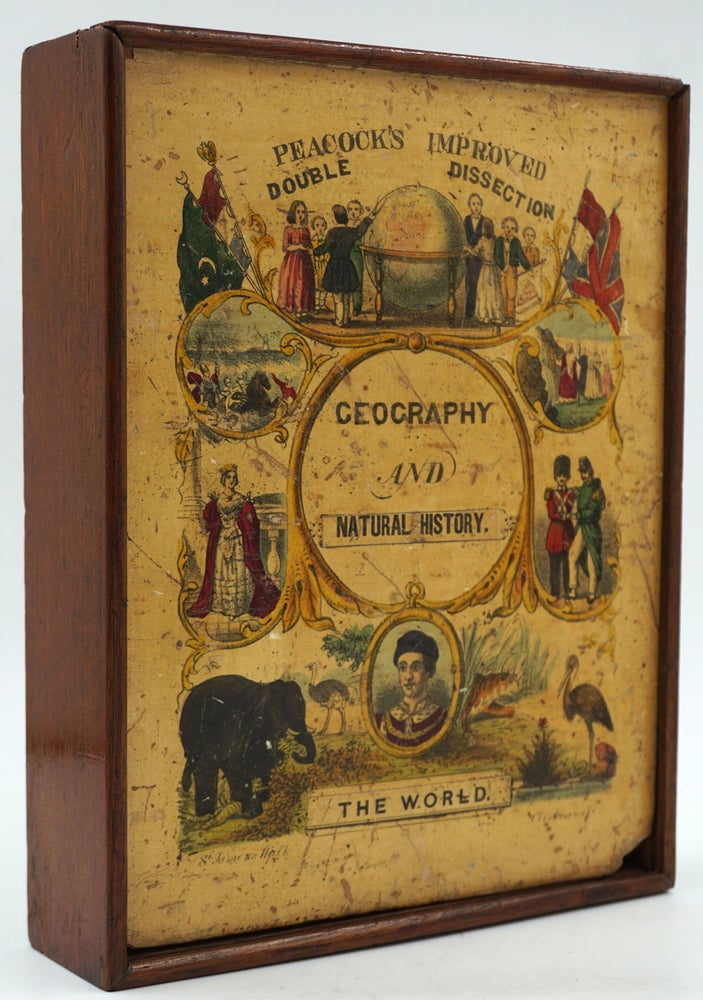 Item #6089 Peacock's Improved Double Dissection. Geography and Natural History. The World. Childrens, Puzzle.