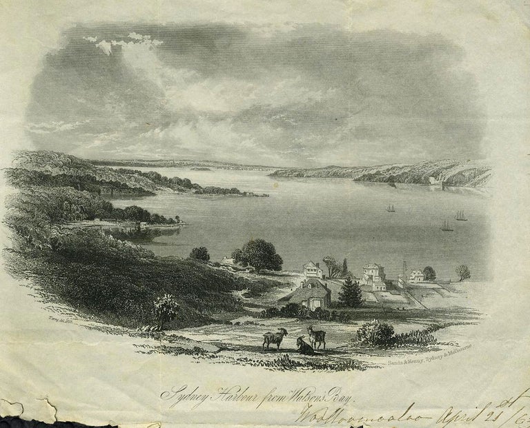 Item #6094 Sydney Harbour from Watson's Bay. Frederick Charles Terry.