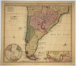Item #6416 Carte du Paraguay, du Chili, Detroit des Magellan & Terre de Feu , dans l'Amerique...