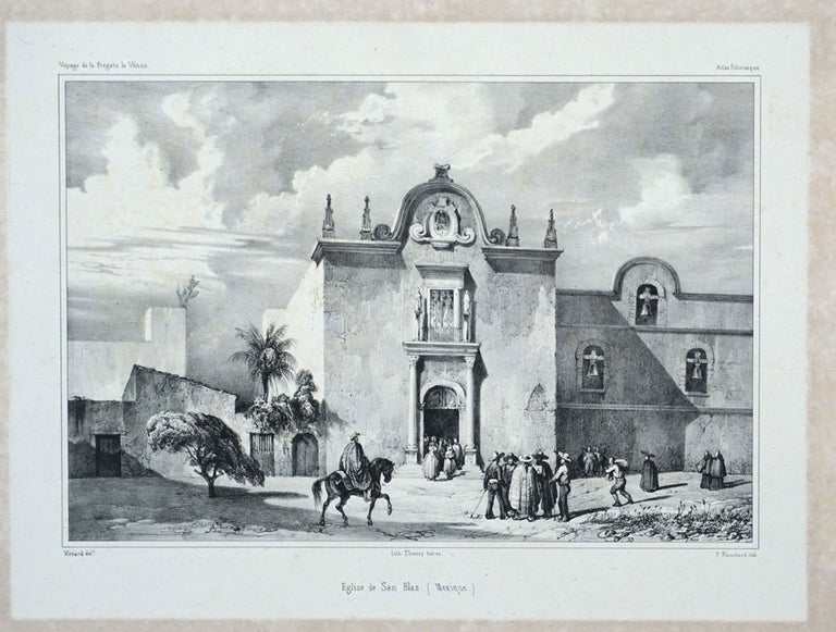 Item #6489 Eglise de San Blas (Mexique.). A. A. Menard Dupetit-Thouars, Romuald Georges.