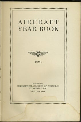 Aircraft Year Book 1923.