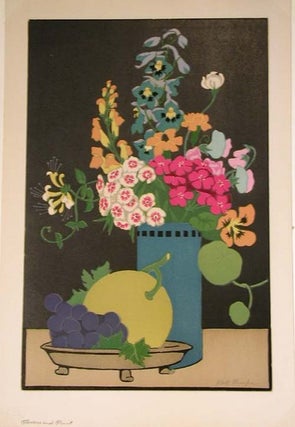Flowers and Fruit (woodcut).