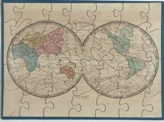 Item #7449 Map Puzzles for Children "Atlas Geographique" including North America showing Texas as...