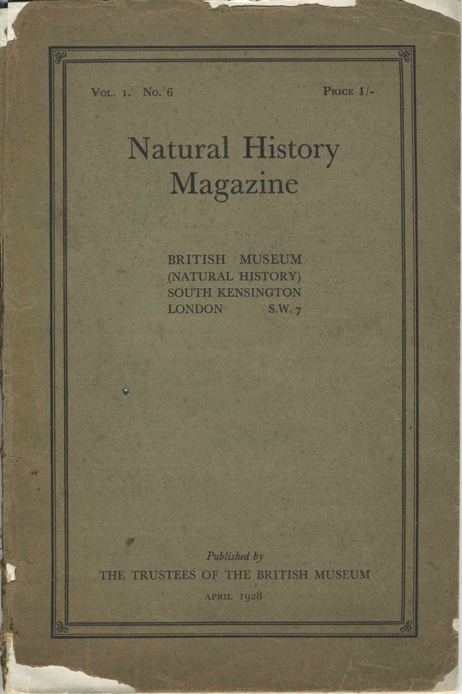 Item #8219 The Discovery Expedition. Natural History Magazine for the British Museum, April 1928 issue. Stanley Kemp.