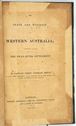 The State and Position of Western Australia; Commonly called the Swan-River Settlement.